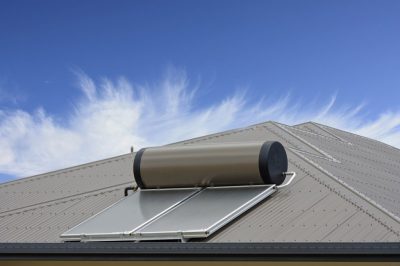Solar,Panels,On,Roof,To,Heat,Water,From,The,Sun